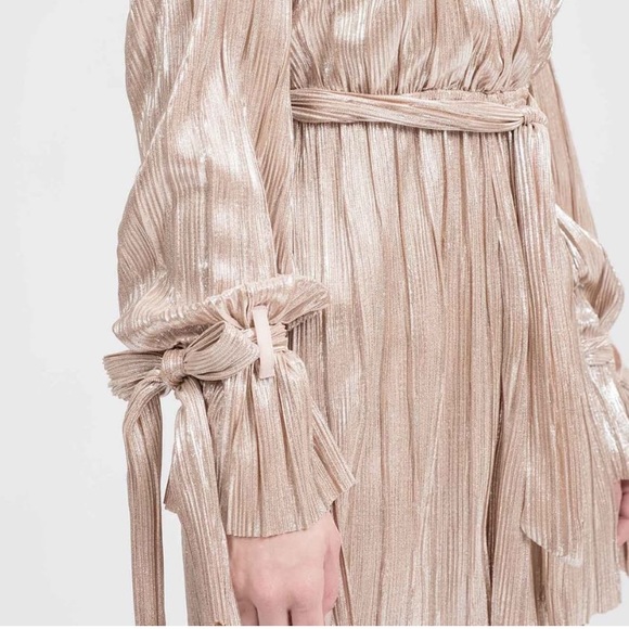 J.O.A. Cold Shoulder Metallic Romper - Picture 5 of 7